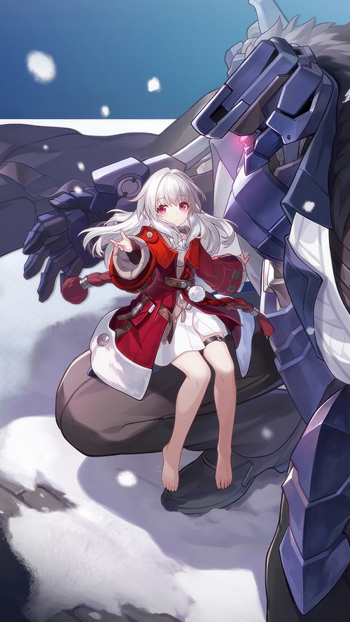 Clara and robot companion in Honkai Star Rail