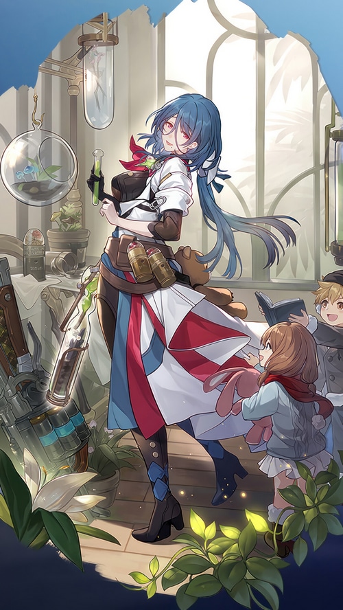 Natasha from Honkai Star Rail in a laboratory