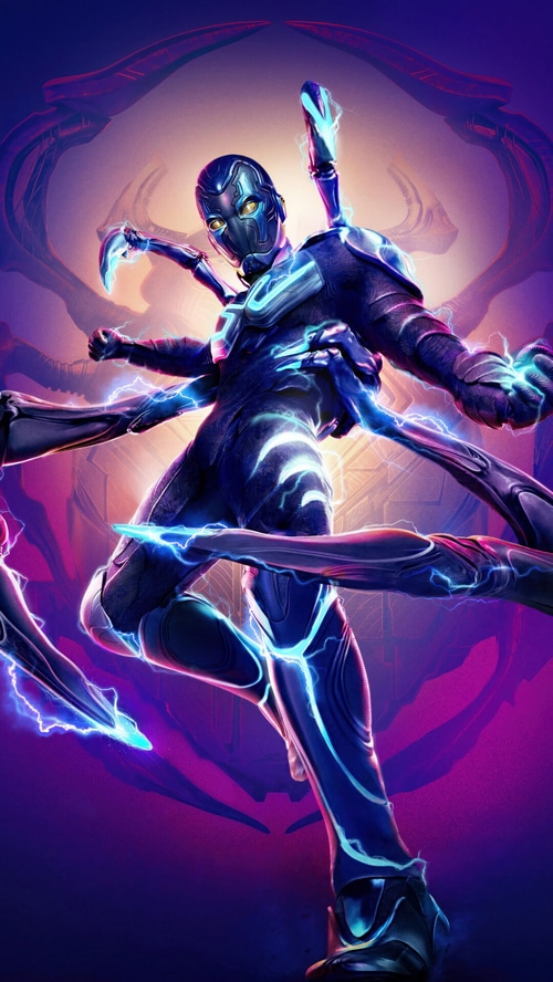 Blue Beetle in Armor with Energy