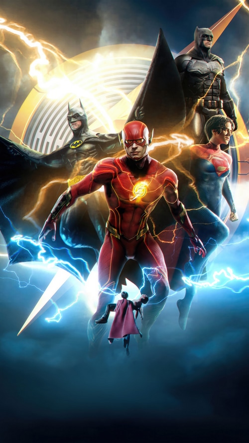 Batman, Supergirl, Flash, The Flash - 2023, Movie, DC HD Phone ...