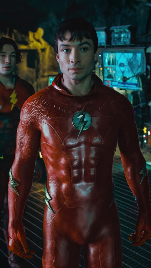The Flash Ezra Miller in Red Suit