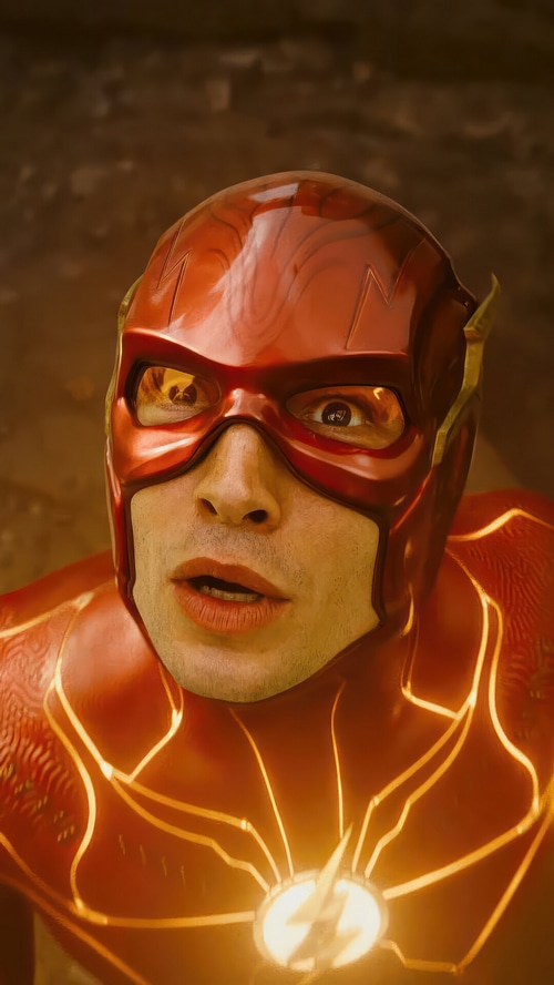 The Flash in his Red Suit