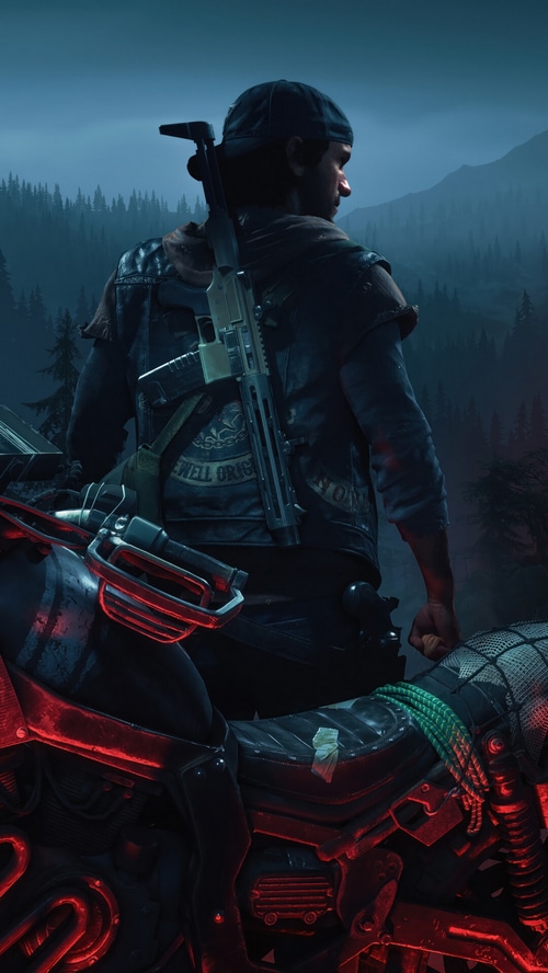 Deacon St. John on a Motorcycle in Days Gone