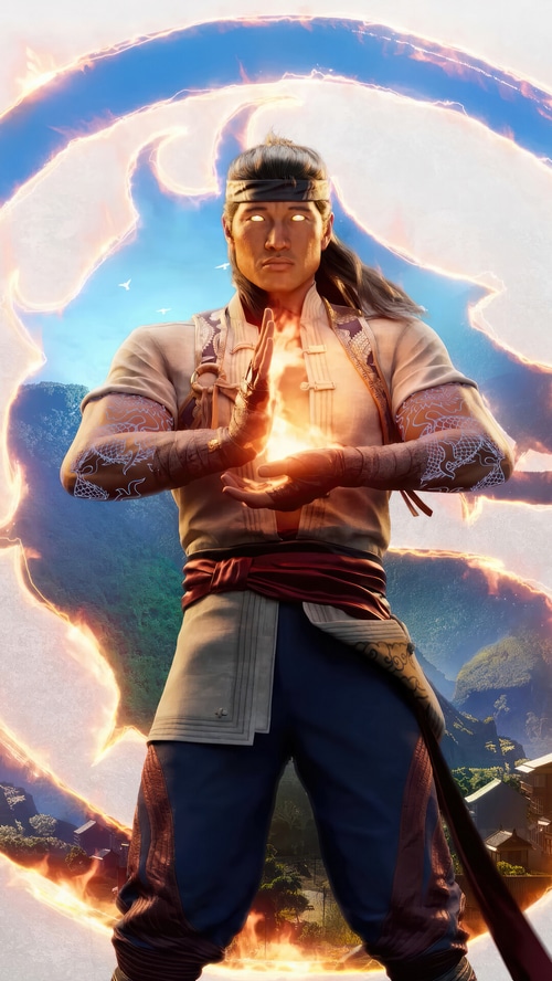 Fire God Liu Kang in Mortal Kombat 1