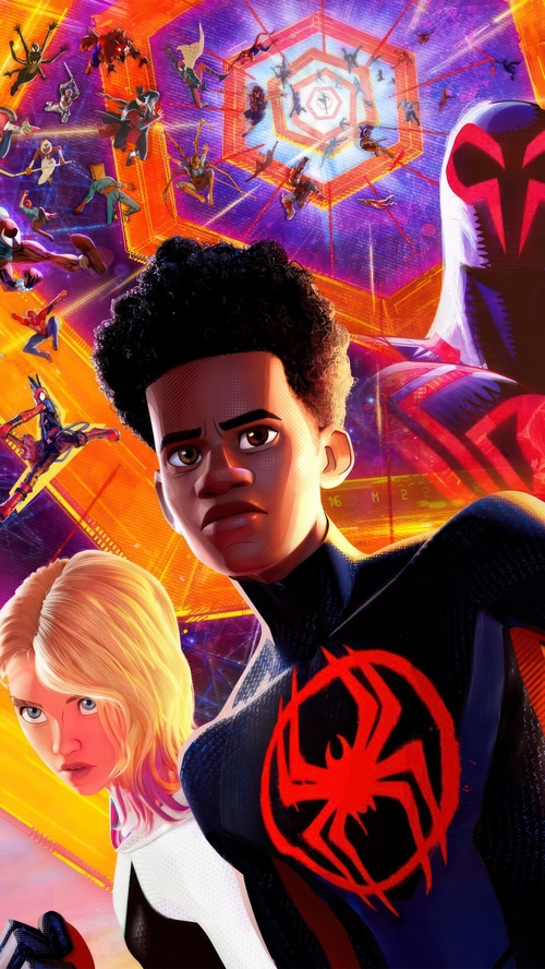 Spider-Man: Across the Spider-Verse Poster with Miles Morales and Spider-Gwen