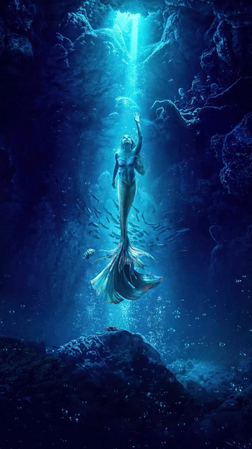 Ariel Reaching for Light in a Cave