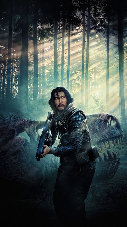 Adam Driver in a Dinosaur Forest