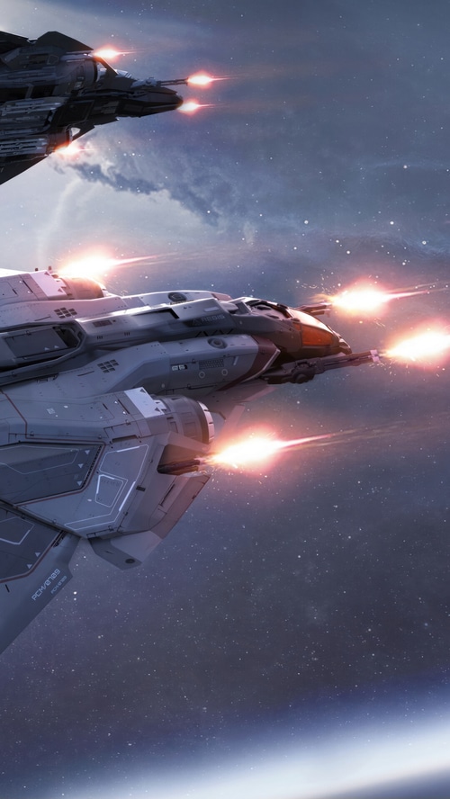 Star Citizen: Spaceships in Space Battle