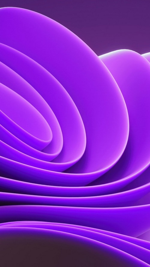 Microsoft Windows 11 Abstract Purple Digital Art