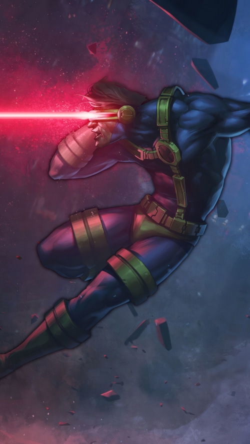 Cyclops firing an optic blast, X-Men