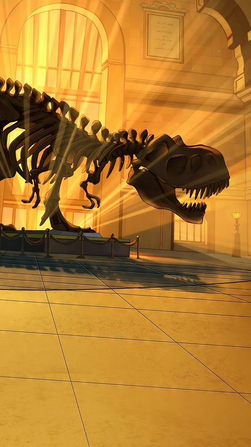 Tyrannosaurus Rex Skeleton in Museum