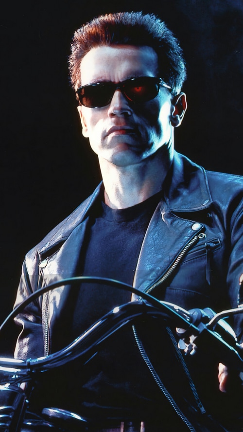 Arnold Schwarzenegger as the Terminator