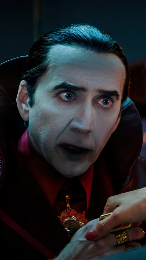 Dracula played by Nicolas Cage in Renfield