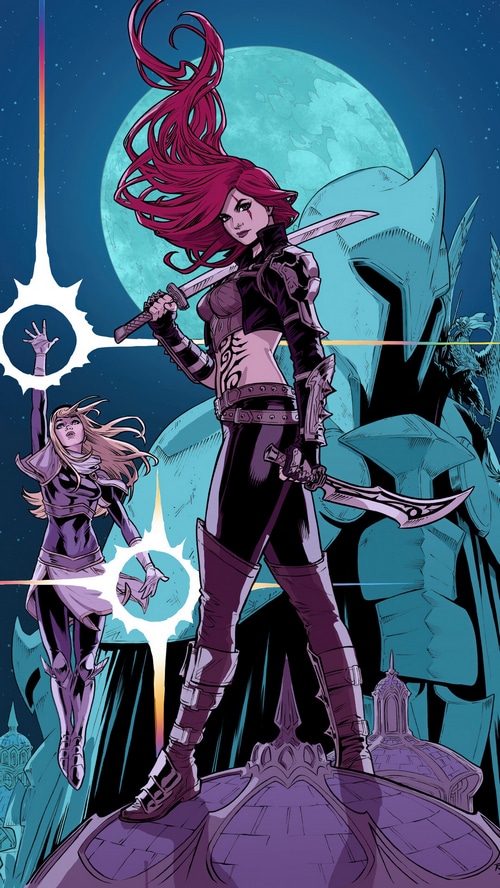 Katarina and Lux from League of Legends