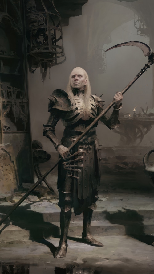 Diablo IV Necromancer with Scythe
