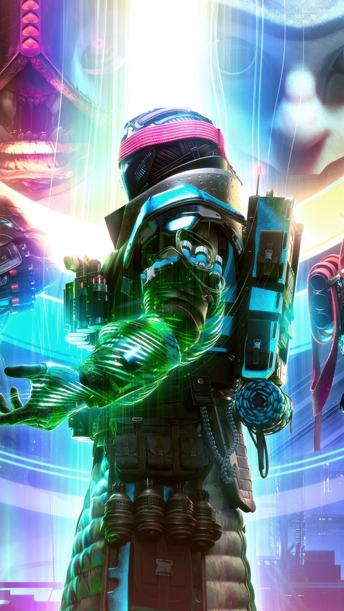 Destiny 2 Lightfall Guardian with glowing green arm
