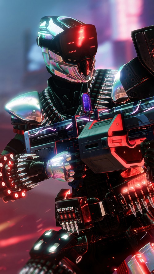 Destiny 2 Titan with Machine Gun