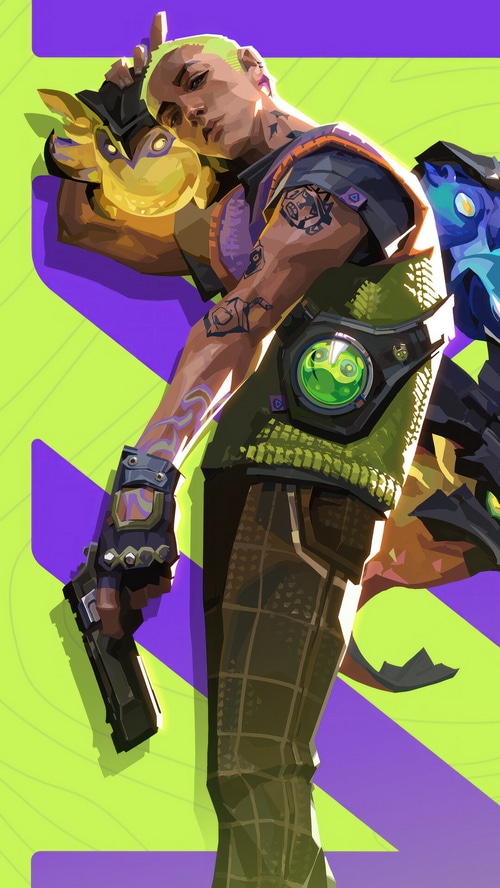 Gekko from Valorant with his creature