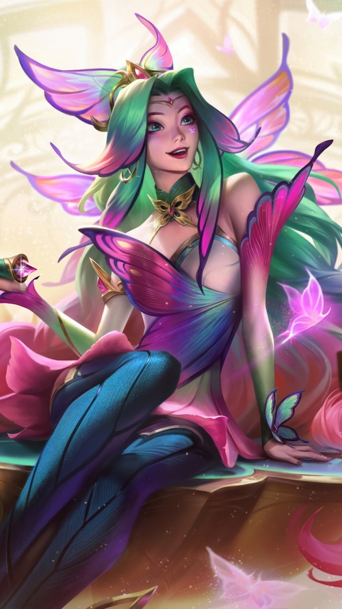 Faerie Court Seraphine Splash Art from League of Legends