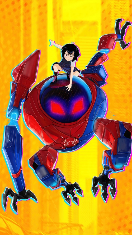 Peni Parker and SP//dr in Spider-Man: Across the Spider-Verse