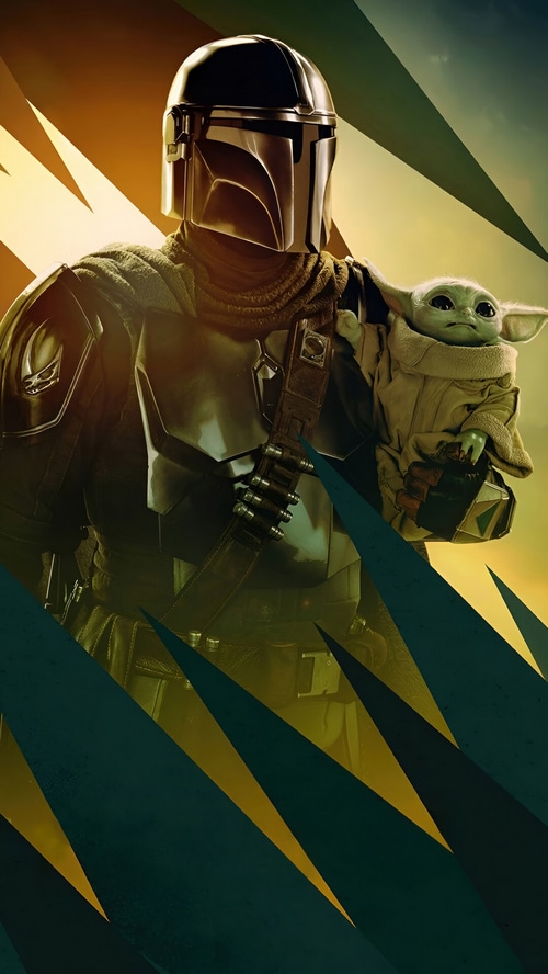 The Mandalorian and Grogu from Star Wars