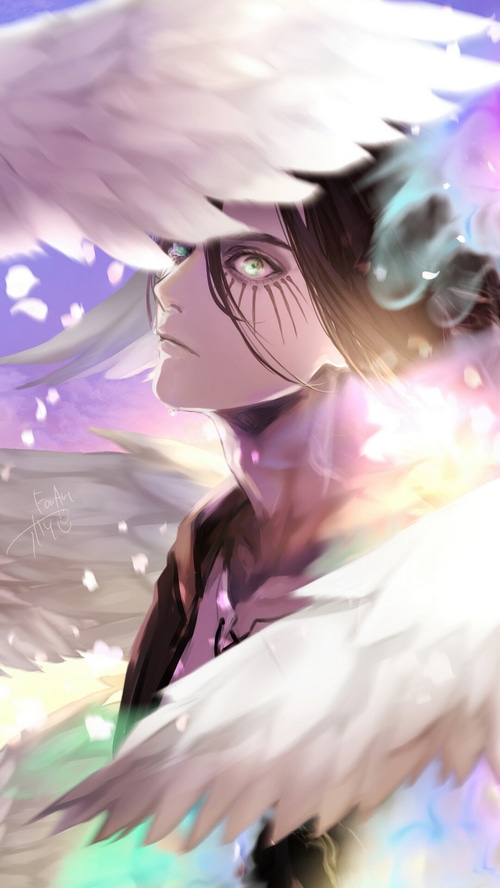 Eren Yeager with Wings from Attack on Titan