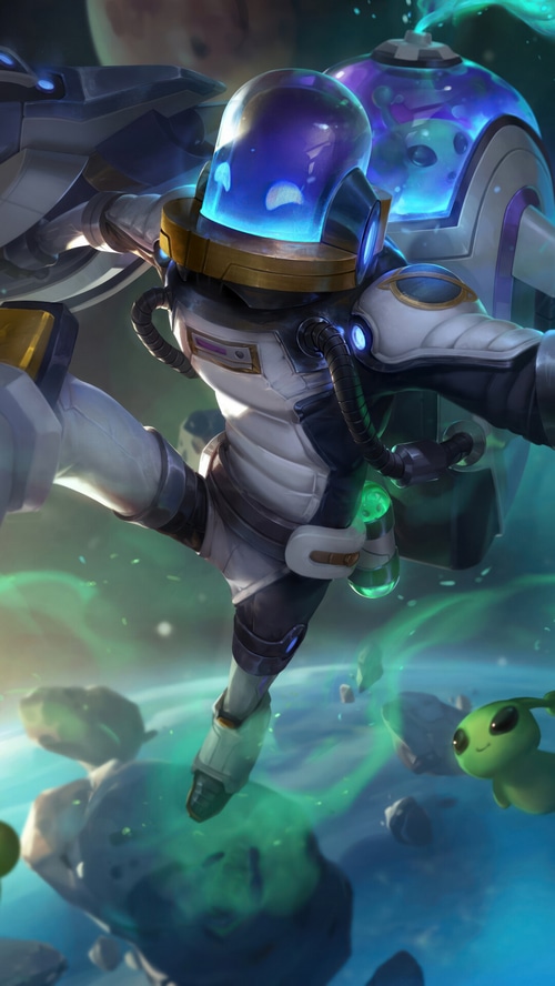 Astronaut Singed League of Legends Splash Art