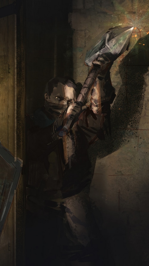 Dark and Darker: Man with a hammer