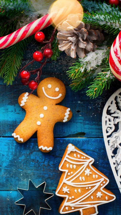 Christmas Gingerbread Cookies and Decorations