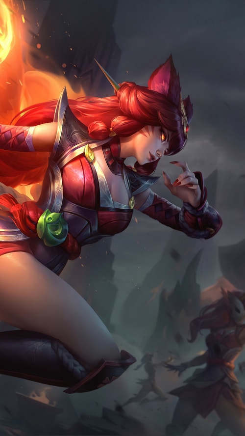 Foxfire Ahri Splash Art from League of Legends