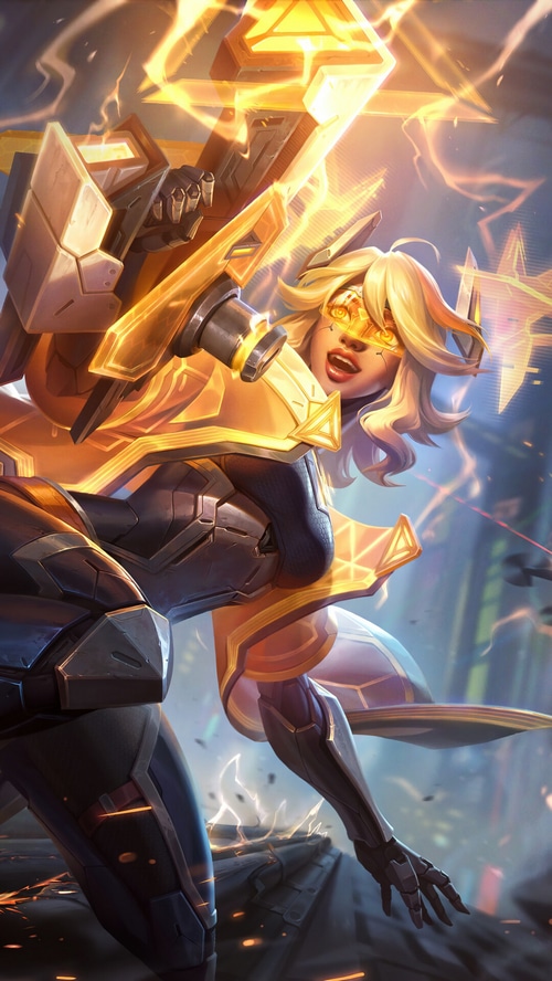 PROJECT Zeri in League of Legends Splash Art