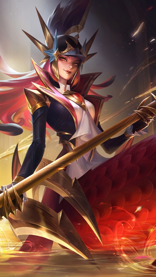 Nami Glorious Crimson Skin Splash Art League of Legends