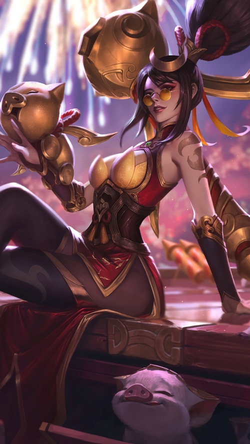 Firecracker Vayne League of Legends Splash Art