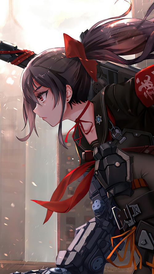 Samurai, Anime Girls, Anime, Katana, Samurai, Sci-Fi, Cyber Arm HD ...