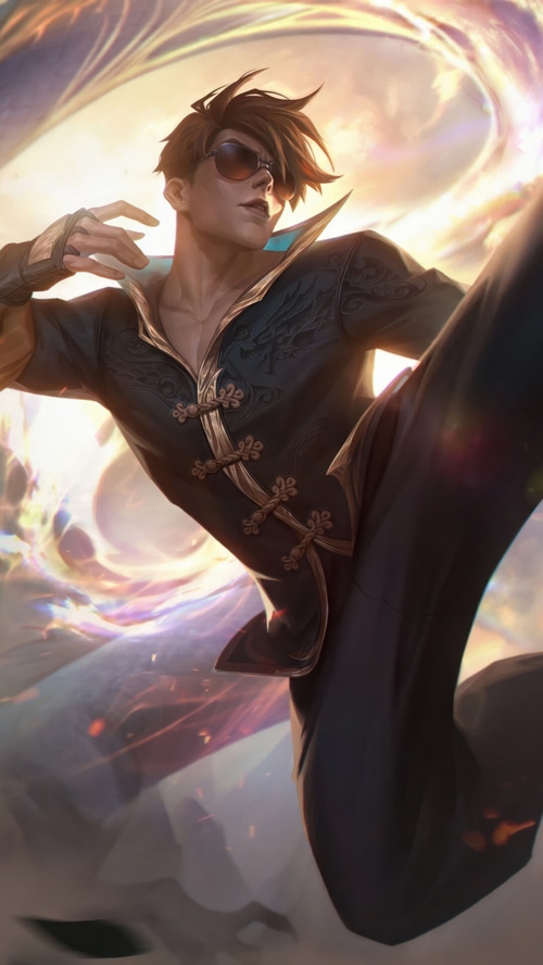 Lee Sin Dragon Fist Skin Splash Art League of Legends