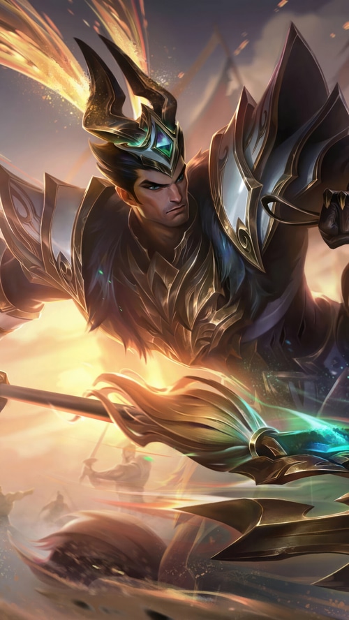 Jarvan IV from League of Legends Warring Kingdom skin