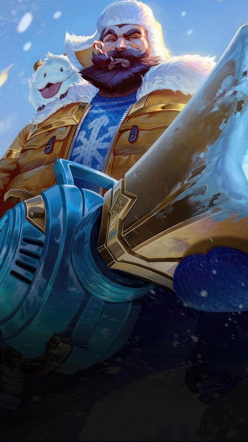 Snow Day Graves with Poro in League of Legends