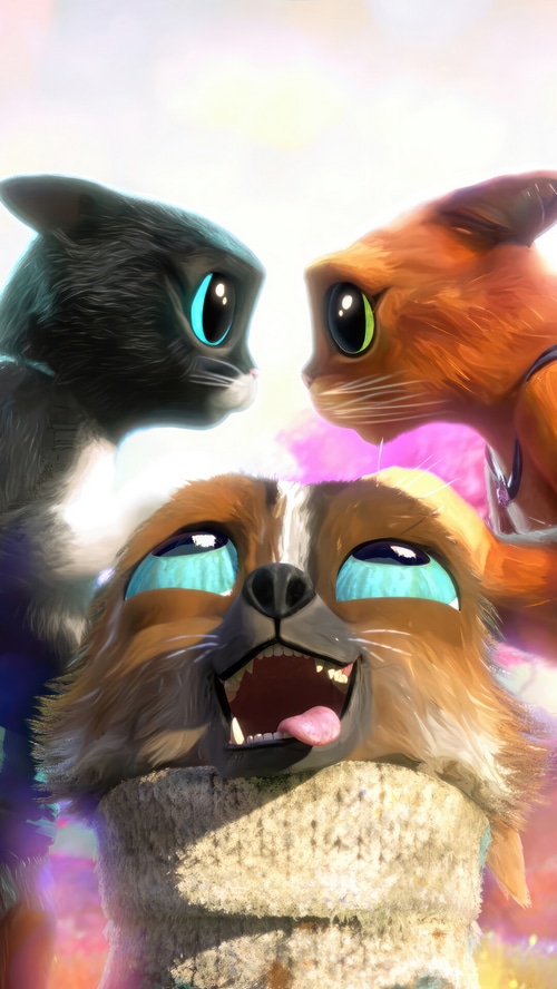 Puss in Boots: The Last Wish with Kitty Softpaws and Perrito