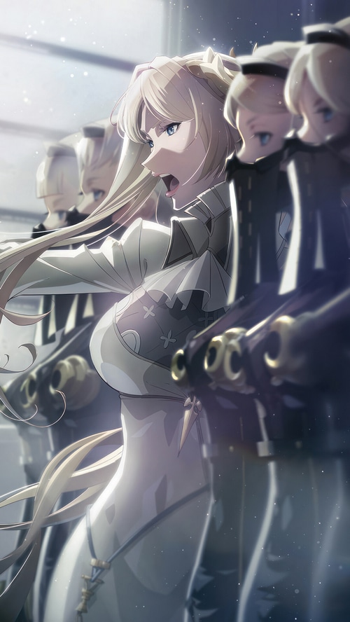 Commander White and androids from NieR:Automata Ver1.1a