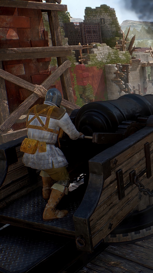 Warhaven game with a soldier and a cannon