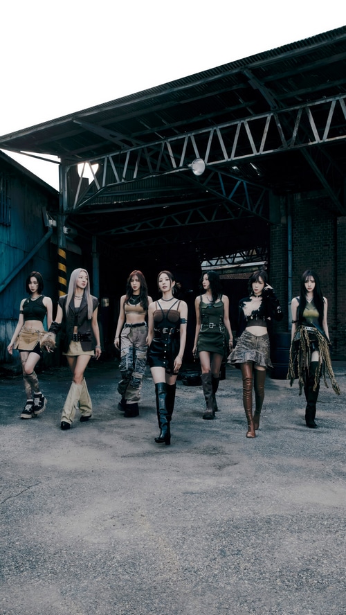GOT The Beat members in an industrial setting
