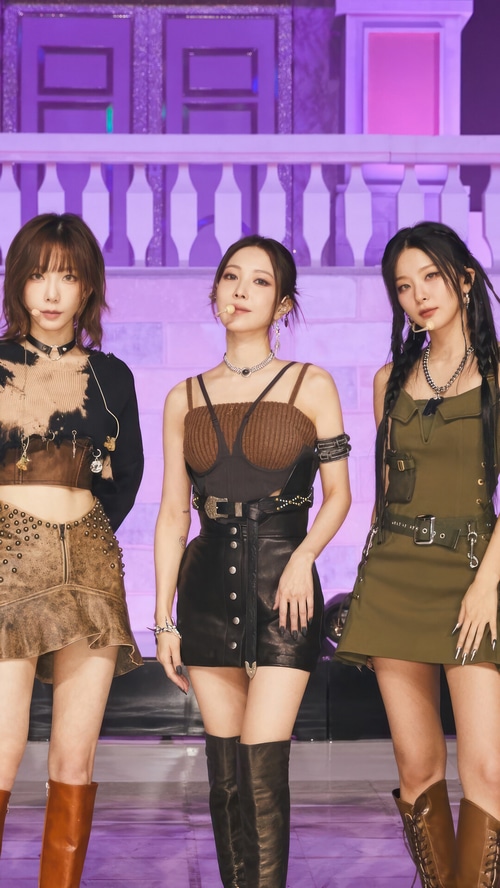 GOT The Beat members Taeyeon, BoA, and Seulgi perform