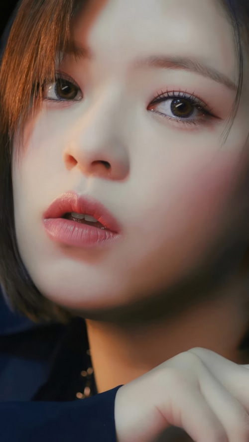 Jeongyeon of TWICE close-up portrait