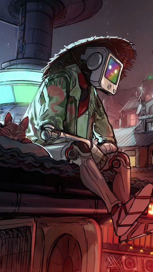 Momo and Stray Game Art
