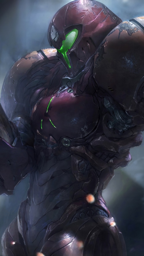 Samus Aran in her Metroid suit