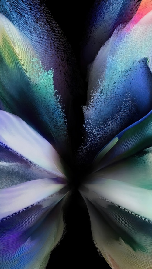 Samsung Abstract Colorful Feather-like Design