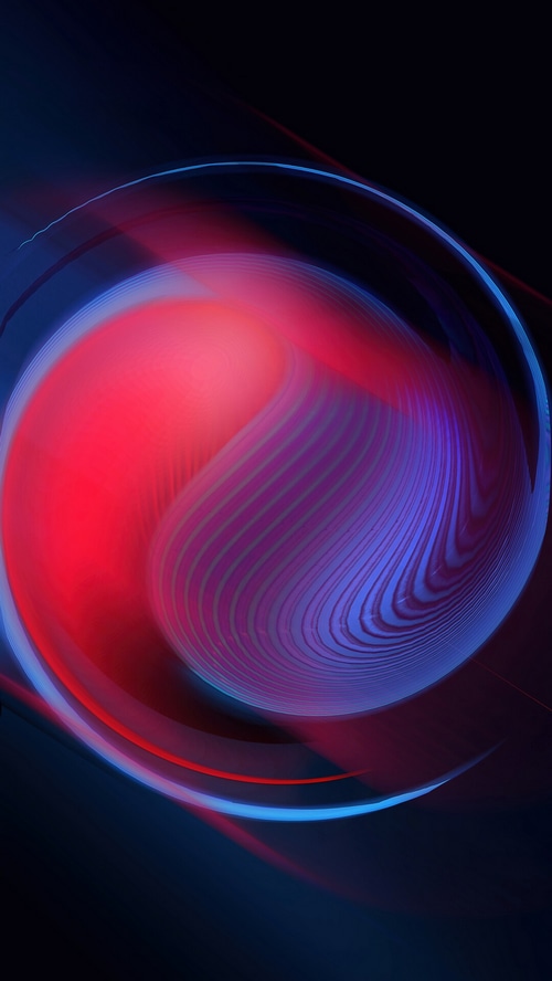 Abstract Red and Blue Swirl