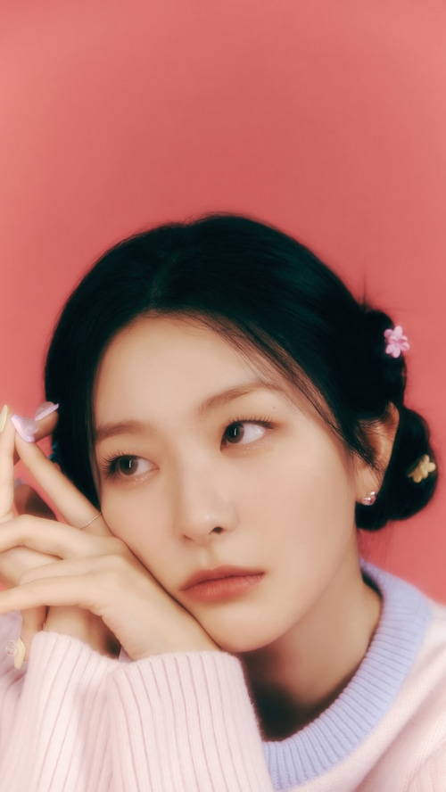 Seulgi of Red Velvet with butterfly hair clips