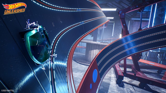 Hot Wheels Unleashed 4K race track with crane