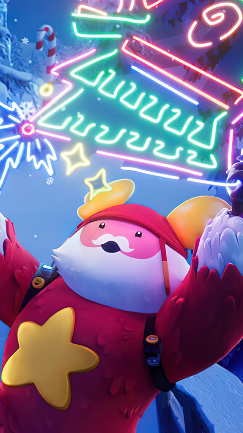 Fortnite Guff Gringle Winterfest Neon Sign